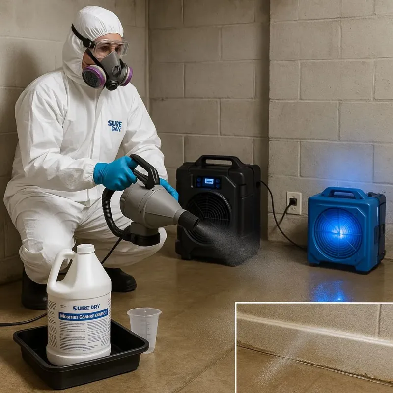 Sanitization and Odor Removal process in Sudley, VA